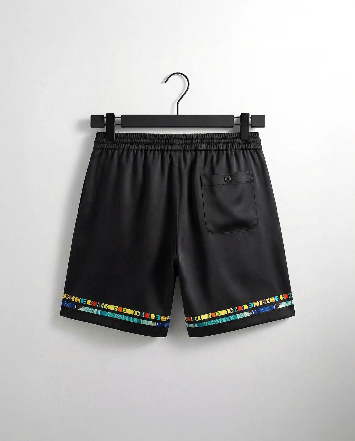 Noir ‘Azur’ Cotton Satin Shorts