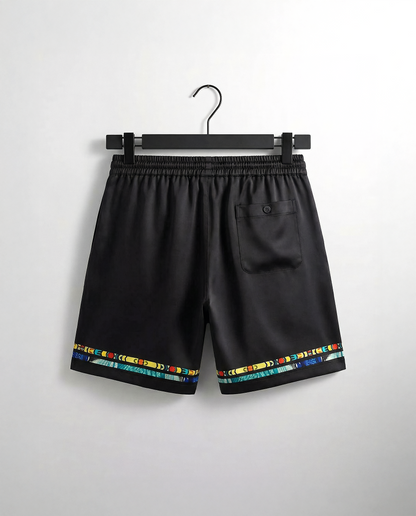 Noir ‘Azur’ Cotton Satin Shorts