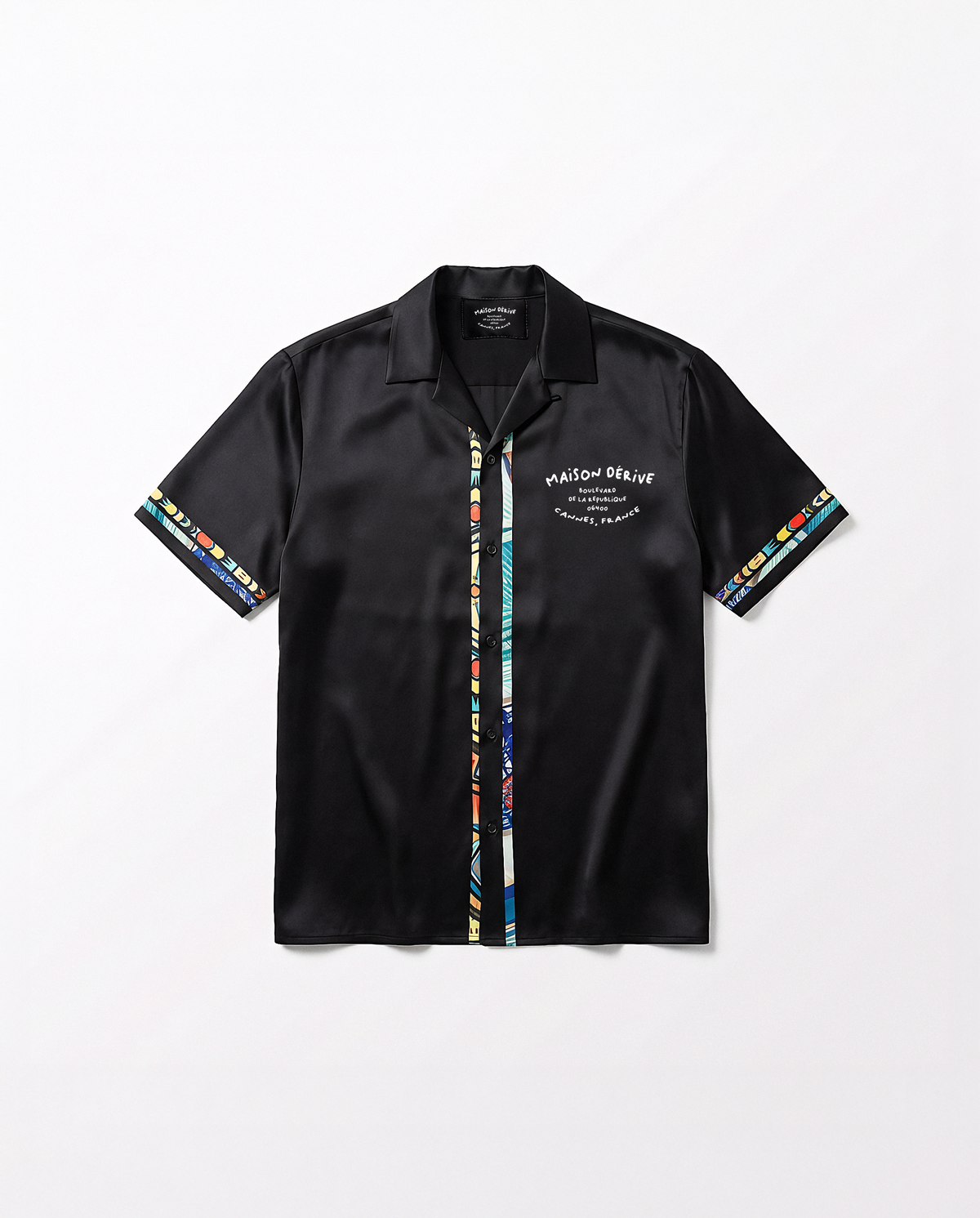 Noir ‘Azur’ Cotton Satin Shirt