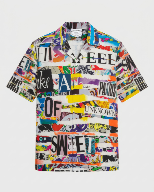 ‘Paradise’ Short Sleeve Silk Shirt